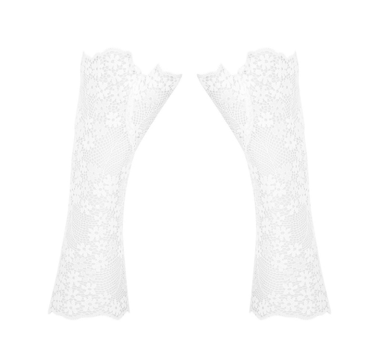 Obsessive - Heavenlly 蕾絲露指手套 - 白色 照片