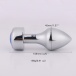 MT - Anal Plug 108x40mm - Silver/Blue photo-5