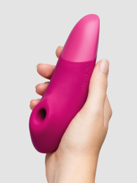 Womanizer - Enhance Pleasure Air & Deep Vibration Clit Stimulator - Vibrant Pink photo