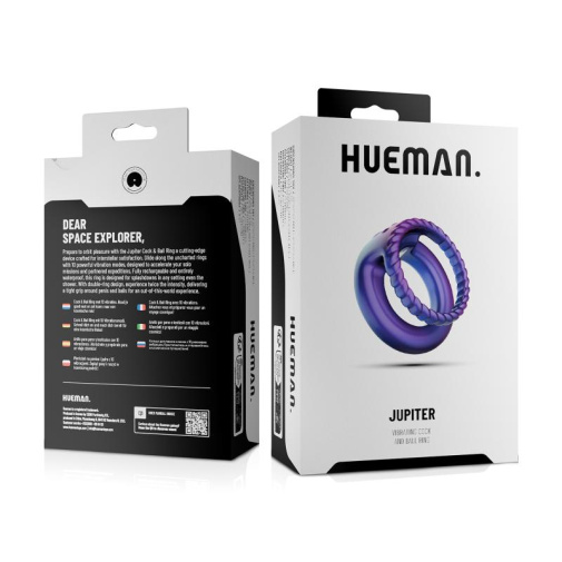 Hueman - Jupiter Vibro Cock & Ball Ring - Purple 照片