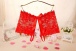 SB - Crotchless Lace Panties w Bow - Red photo-8