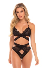 Oh La La Cheri - Charlena Lace Set - Black - S/M photo