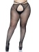 Leg Avenue - Olivia Crotchless Pantyhose - Black - Plus Size photo