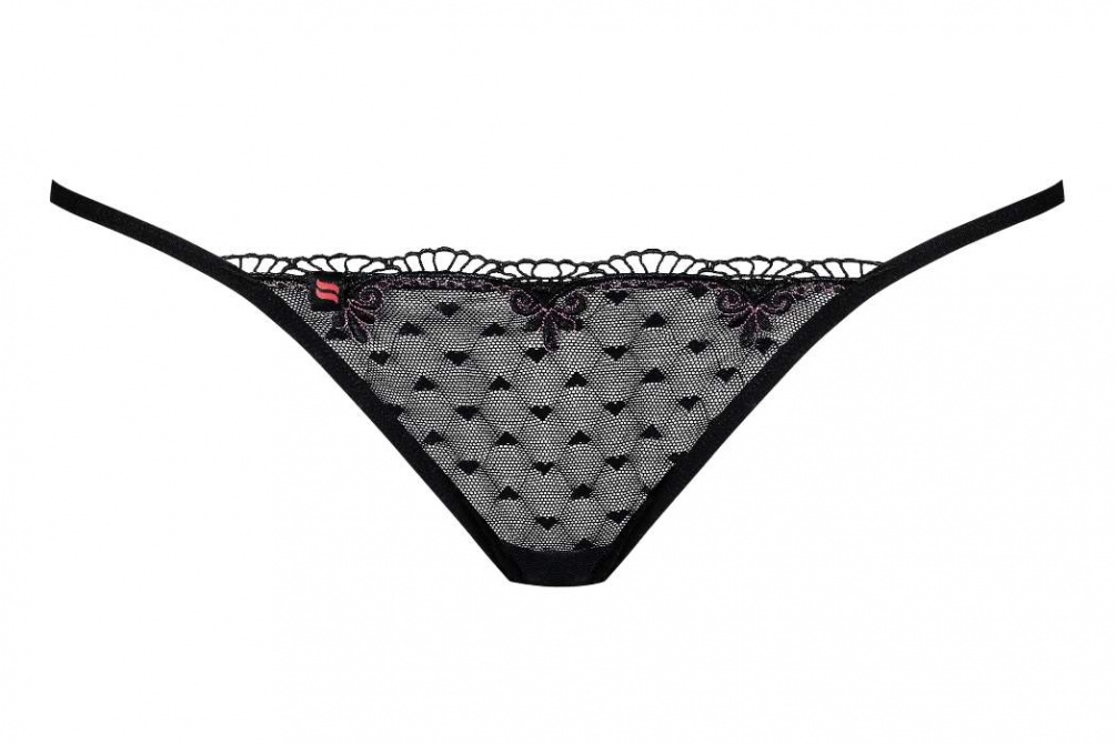 This thong is even better than TicTac! It’s soooo... Obsessive - Subtelia Thong - Black - L/XL photo-7