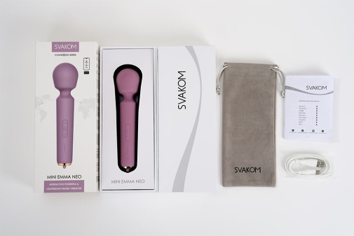 SVAKOM - Mini Emma Neo Interactive Wand Vibrator - Romantic Rose 照片