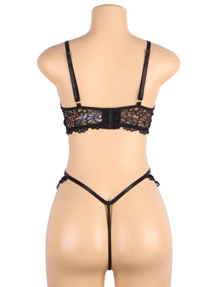 Ohyeah - Crotchless Temptation Set - Black - M photo