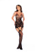 Mapale - 1153 Snake Rose Bodystocking - Black 照片