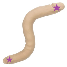 CEN - 12" Studs Dual Dildo - Ivory photo