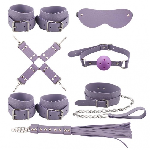 MT - 奴隸訓練束縛套裝 - 紫色 照片