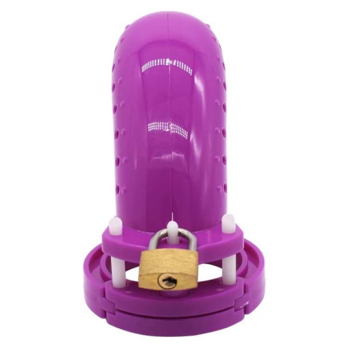 FAAK - Plastic Chastity Cage 23 - Purple 照片