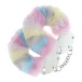 Ouch - Heavy-Duty Fluffy Hand Cuffs - Pastel Rainbow 照片