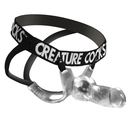 Creature Cocks - Snow Wolf Hollow Strap-On - Clear 照片