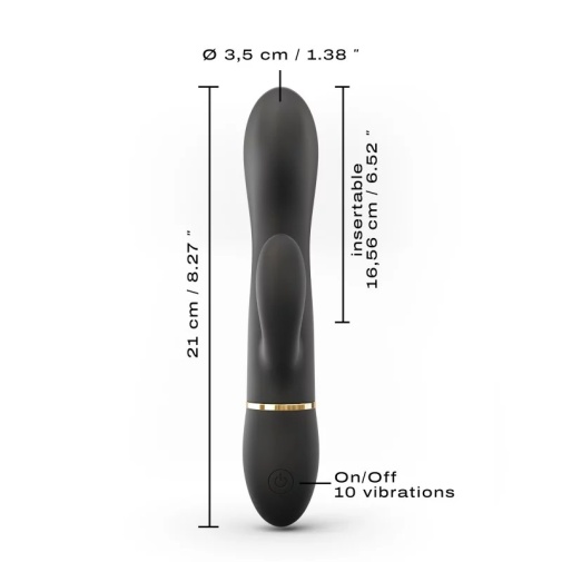 Dorcel - Glam Rabbit Vibrator - Black photo
