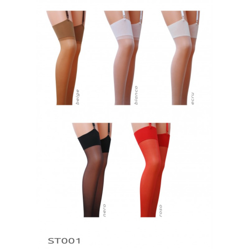 Passion - ST001 Stockings - White - 1/2 照片