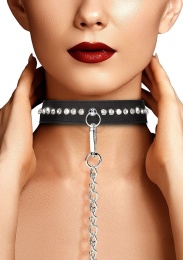 Ouch - Diamond Studded Collar w Leash photo