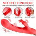 Secwell - Butterfly Flicking Rabbit Vibrator - Red 照片-3