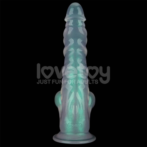 Lovetoy - 10'' Opal 珍珠色假阳具 - 绿色 照片