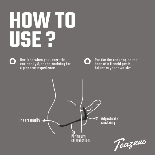 Teazers - Triple Prostate Vibrator - Black photo