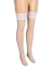 Ohyeah - Lace Rhinestone Stockings - White - XL photo-7