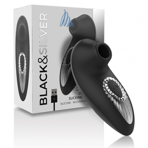 Black&Silver - Drake Deluxe Clit Stimulator - Black photo