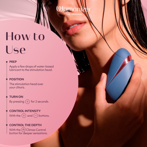 Womanizer - Next Liberty 3D Pleasure Air Stimulator - Blue/Red photo