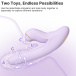SVAKOM - DuoGlow APP Thrusting Vibrator - Pastel Lilac photo-12