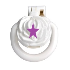 FAAK - Pussy Resin Chastity Cage 45mm - White photo