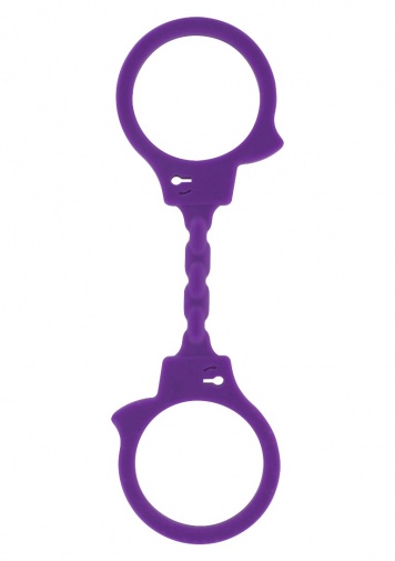 ToyJoy - 弹性胶手铐 - 紫色 照片