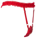 You2Toys - Lay-On Strap Vibro Set - Red 照片-6