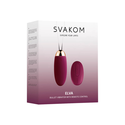 SVAKOM - Elva Remote Control Egg Vibrator - Violet photo