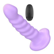 Intense - Brenda 螺旋紋理中型震動按摩棒 - 紫色 照片