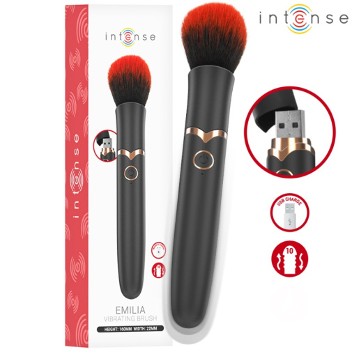 Intense - Emilia Vibro Brush - Black/Red photo