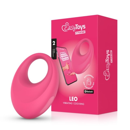Easytoys - Leo 應用程式控制 震動陰莖環 - 粉紅色 照片