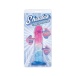 Icon Brands - Shades Jelly 螺旋形假阳具 细码 - 粉红/蓝色 照片-2