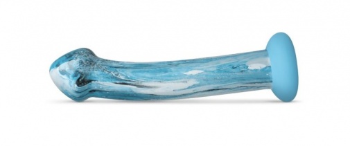 Gildo - Ocean Ripple Glass Dildo - Blue photo