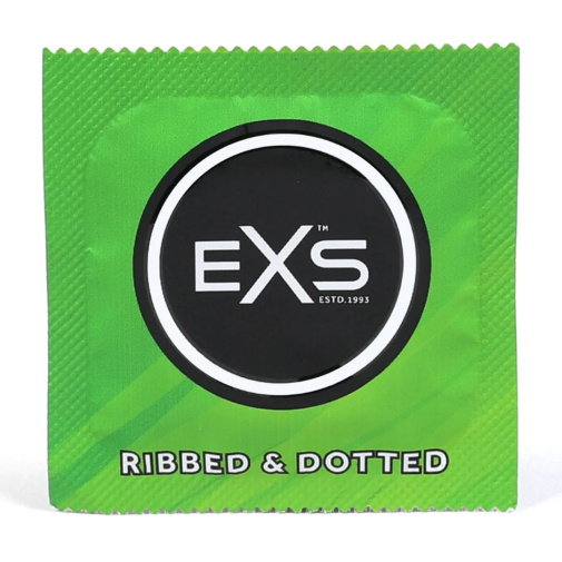 EXS - Vegan Ribbed & Dotted Condoms 12's Pack 照片