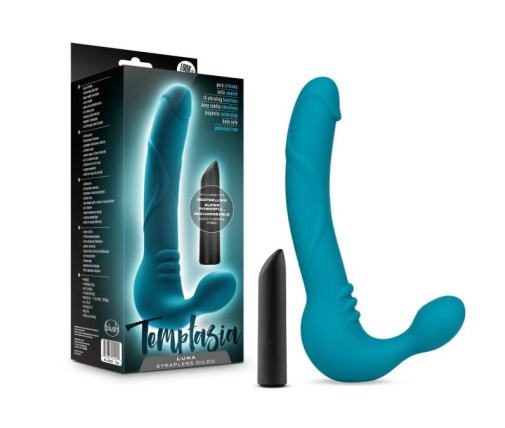 Temptasia - Luna Vibro Strap-On - Teal photo