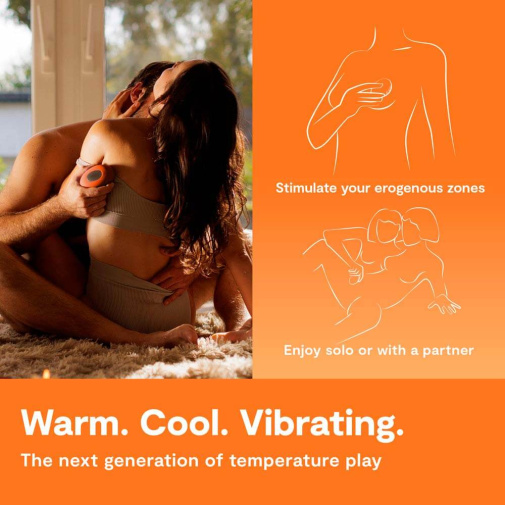 We-Vibe - Temp 可调节冷热感按摩器 - 橘红色 照片