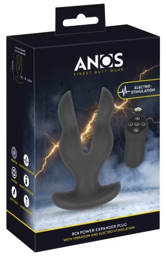 ANOS - E-Stim Power Expander Vibro Plug - Black 照片