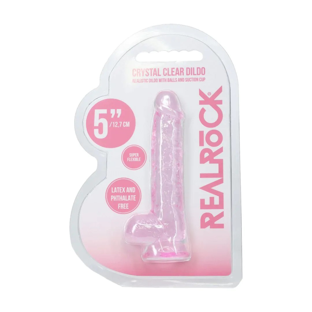 RealRock - 5" Realistic Dildo w Balls - Pink 照片-7