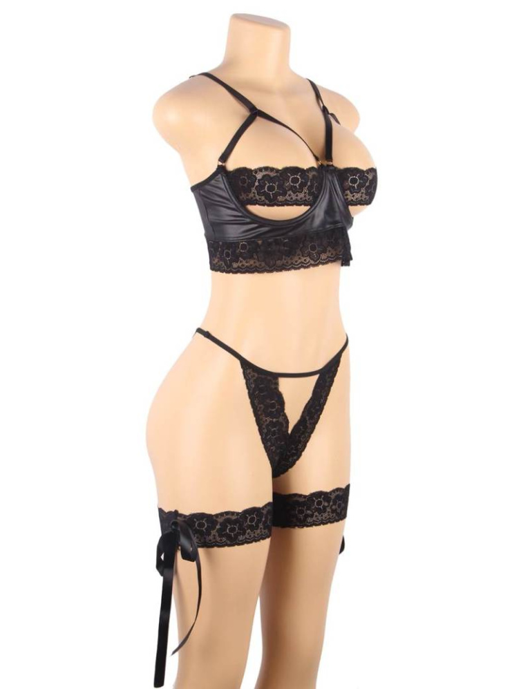 Ohyeah - Lace Stitching Set - Black - M photo