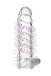 A-Toys - Fril Vibro Sleeve 13.4cm - Clear photo-3