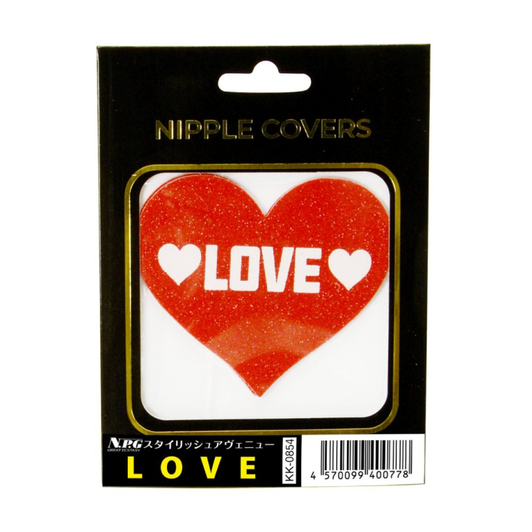 NPG - Love Nipple Covers - Red photo