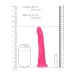 RealRock - 7" Glow Slim Realistic Dildo - Pink photo-7