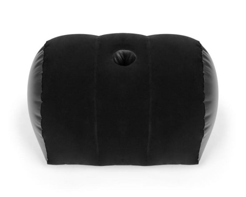 With its unique and ergonomic design, this inflatable pillow... Bedroom Fantasies - Straddler Inflatable Pillow - Black photo