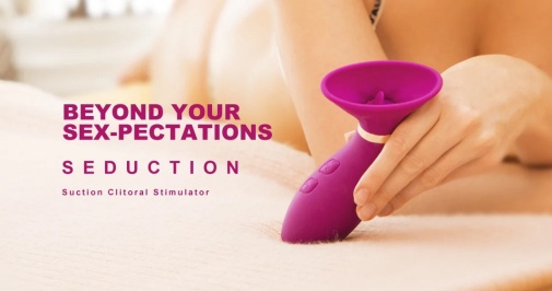 Honey Play Box - Seduction Suction Vibrator - Purple photo