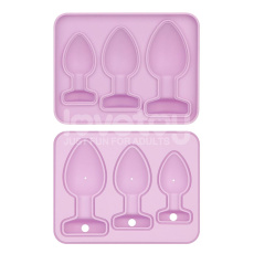 Lovetoy - Anal Plug Chocolate Ice Tray - Pink 照片