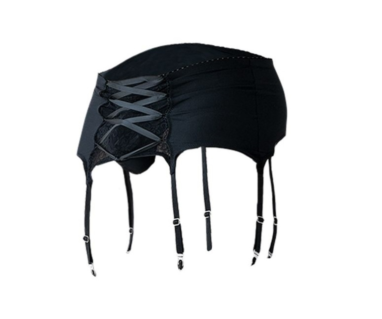 Cut4men - Crossed Men Garter - Black - M 照片