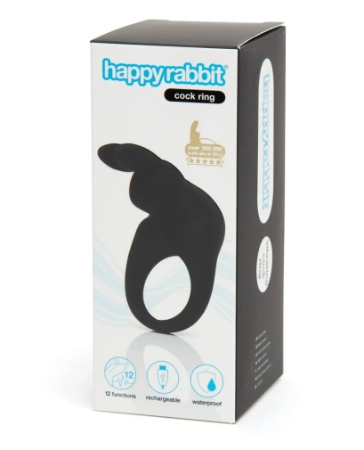 Happy Rabbit - Rabbit Vibro Cock Ring - Black photo