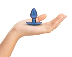 Ouch - Smooth Anal Plug S - Metalic Blue photo